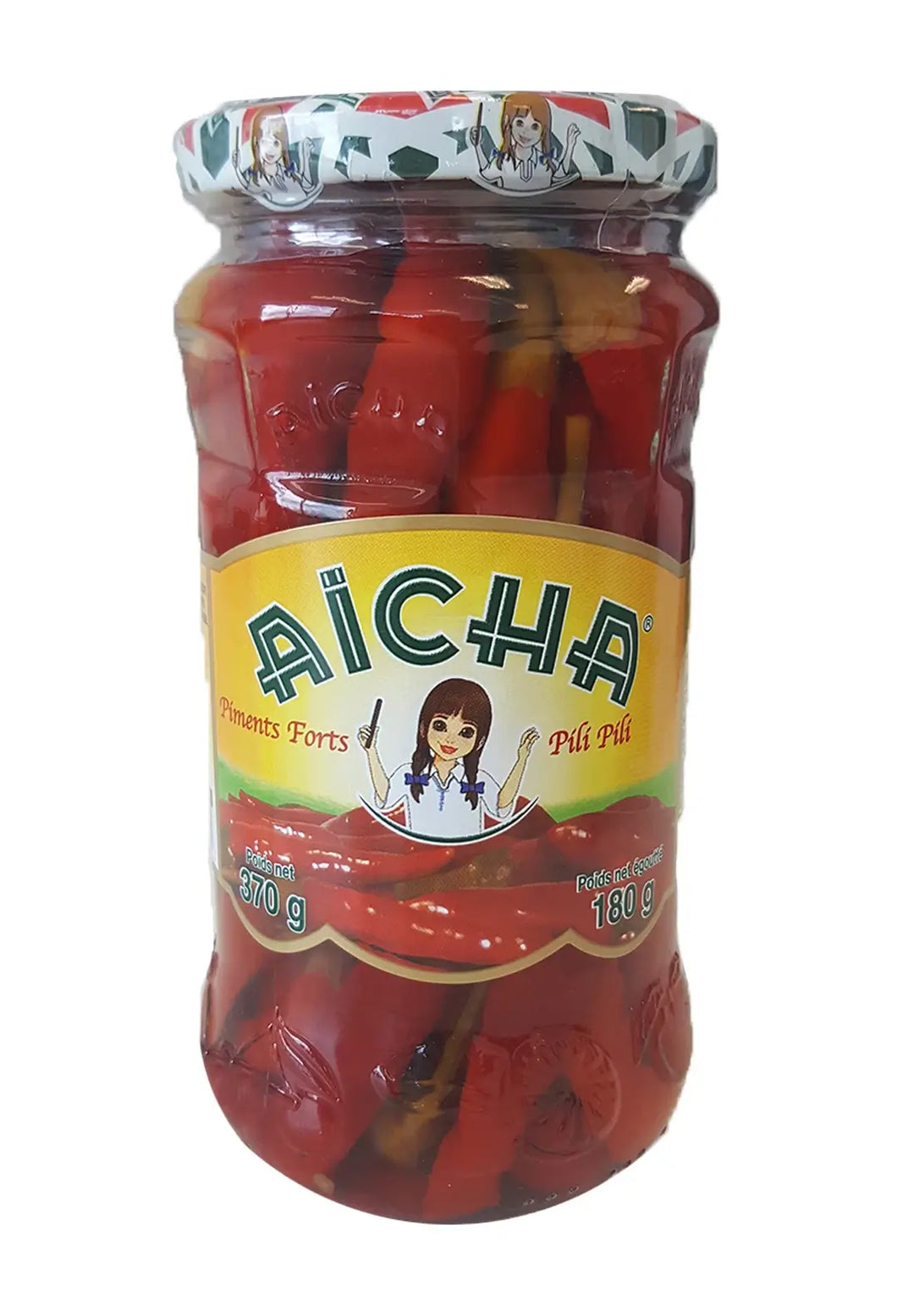 Aicha Kosher Pili Pili Red Peppers 37 cl - Kosher Gourmet