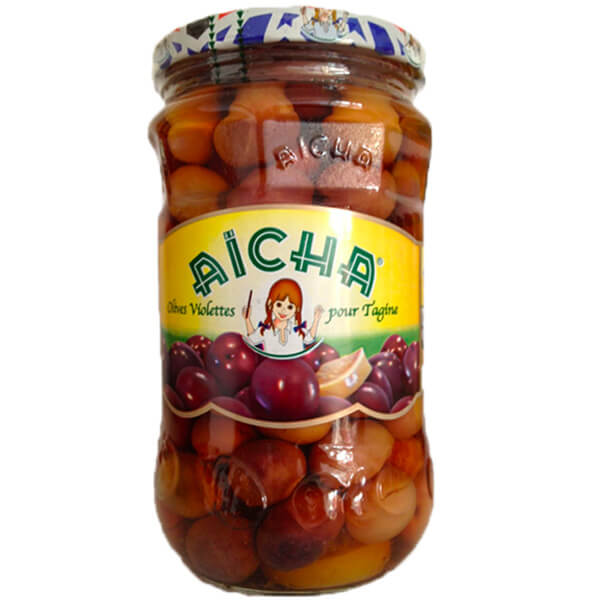 Aïcha Kosher Violet Olives for Tagine 72cl - Gourmet Kosher