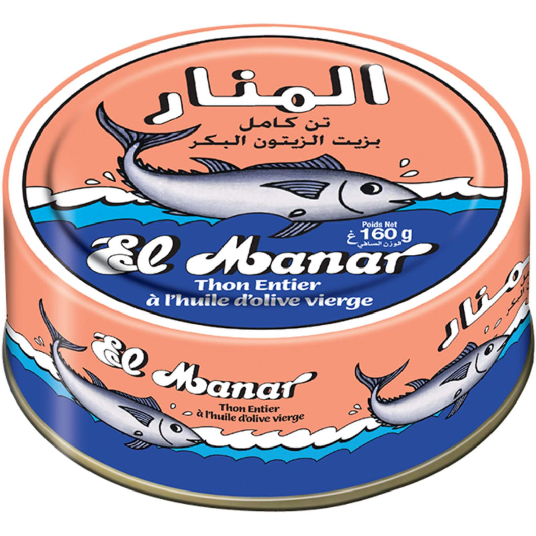 Kosher Solid Tuna in Olive Oil El Manar 160g - Kosher Gourmet