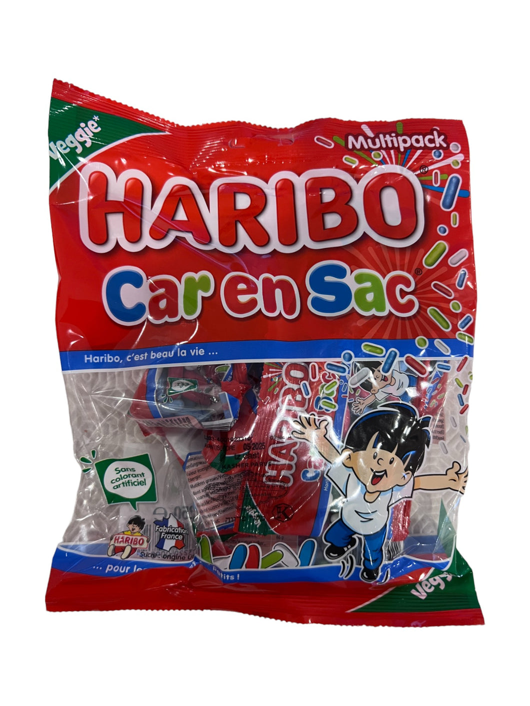 Kosher Car en Sac Candies from Haribo with Ichud Harabonim Certification