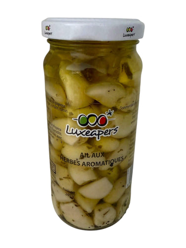 Luxeapers Kosher Garlic with Herbs - Kosher Gourmet