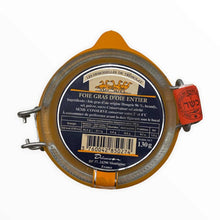 Load image into Gallery viewer, Kosher Foie Gras Pate from Goose glass can 130g top | Kosher Gourmet

