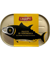 Load image into Gallery viewer, Kosher Callipo Ventresca Yellowfin Tuna Filet 320g
